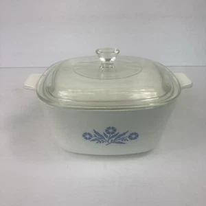 Cazuela Corning Ware Pyroceram Azul Aciano Modelo B-22, Tapa P-7-C - Imagen 1 de 14