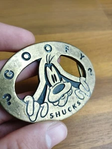 Vintage Belt Buckle Goofy 'Shucks' Made in Australia - Picture 1 of 7