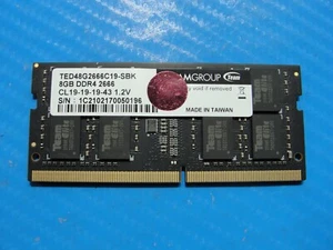 CyberPower PC Tracer IV Slim 15 TeamGroup 8GB DDR4 Memory RAM TED48G2666C19-SBK - Picture 1 of 2