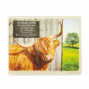 Kitchy & Co Meadow Barn Highland Cow - Trivets Chopping Board various sizes - Picture 1 of 1