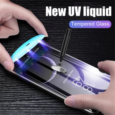 For Samsung Galaxy S23 Ultra S22 S21 S20 S10 Note 10 Plus 20 UV Screen Protector - Image 1 of 4