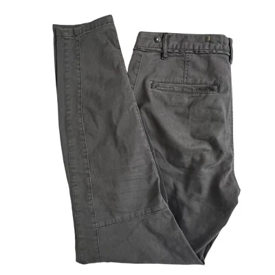 Calça skinny feminina Pilcro Anthroplogie 6 cinza cintura média Jodhpur equitação - Imagem 1 de 4