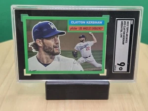 2023 Topps Archives Clayton Kershaw #33 Green /99 SGC 9 LA Dodgers MLB 🔥⚾️🔥 - Picture 1 of 4