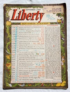 Liberty Magazine ~ September 1, 1945 - Picture 1 of 2