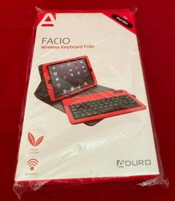 Funda tipo folio Aduro FACIO con teclado extraíble Bluetooth para Apple iPad Mini Foto 1 de 3