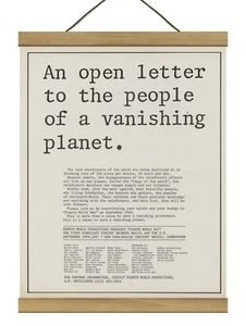 Open Letter To the People Of A... Original Promo Ad, Mounted w/Magnetic Frame! - Picture 1 of 3