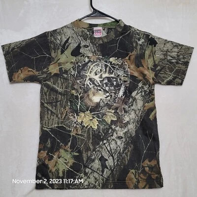 Mossy Oak Kids Camo T Shirt Size XL Short Sleeve Casual Camouflage - Image 1 of 4