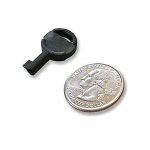 x 5 Universal Police Handcuff Keys Black Tactical -Non Metallic Conceal A Key !! - Picture 1 of 2