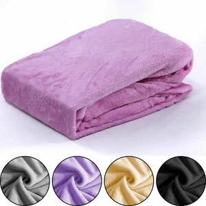 Teddy Bear Fleece Cozy Warm Double Sherpa Fitted Bed Sheet Single Double King - Picture 1 of 35