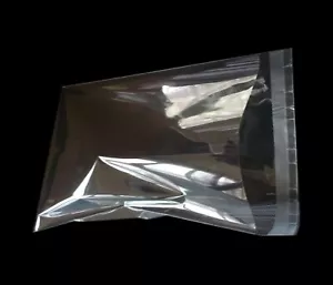 Clear Resealable Recloseable Self Adhesive Cello Lip and Tape poly Plastic bags - Picture 1 of 4