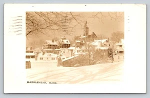 1938 Marblehead MA alte AK Stadtkirche Abthalle "Spirit of 76" Gemälde - Bild 1 von 2