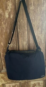 JACK SPADE Messenger, Laptop Bag with Shoulder Strap Blue Pockets Zippers 17” W - Picture 1 of 16