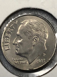 2013 P Mint Roosevelt Dime/ Error Coin/ "Roman Headband"/ "Tennis Headband" - Picture 1 of 6