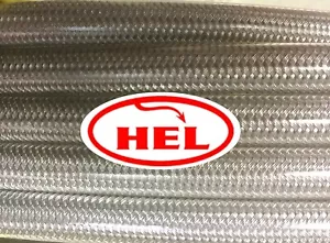 Mangueras de freno trenzadas FR & RR Aprilia RS660 21-22 ABS HEL TRANSPARENTE - Imagen 1 de 7