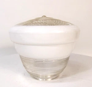 Lámpara de vidrio de colección para colmena de abejas pantalla globo transparente y blanco 6 1/4" H X 8 1/4" D - Imagen 1 de 10