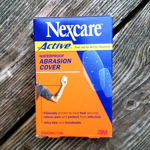 3M * Nexcare * Active Abrasion Cover * Waterproof * Bandages * Bandaids * HTF - Picture 1 of 4