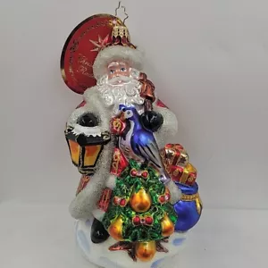 Albero di Natale Christopher Radko Babbo Natale Pera Decorazione Natalizia 1021244 -Nuovo - Foto 1 di 8
