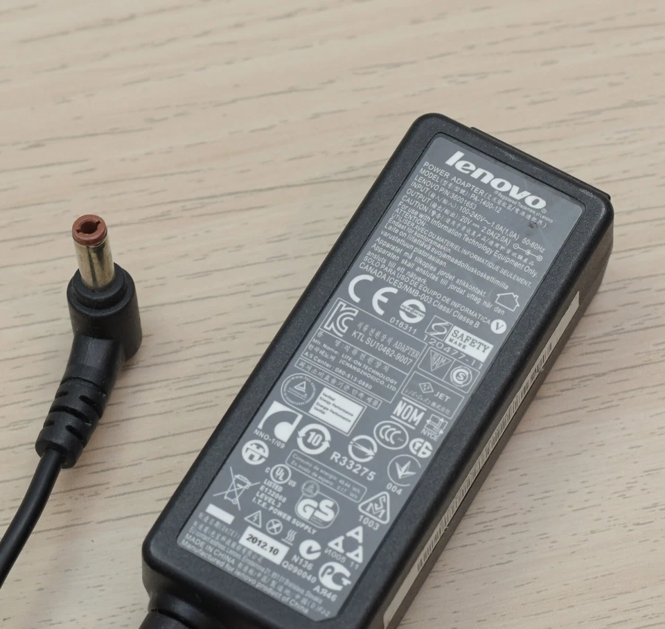 Genuine Lenovo 20V 2.0A 40W AC Adapter for IdeaPad S9 S10 S12 S100 S205 36001653 - Image 1 of 1