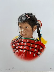 STEVE FORBIS "CROW RADIANCE" HAND SIGNED COLOR LITHOGRAPH NPI ONLY 2  MADE 1994 - Picture 1 of 5