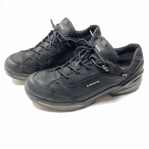 Lowa Renegade GTX Lo Hiking Shoes Mens 13 Black Leather Gore-Tex Waterproof - Picture 1 of 7