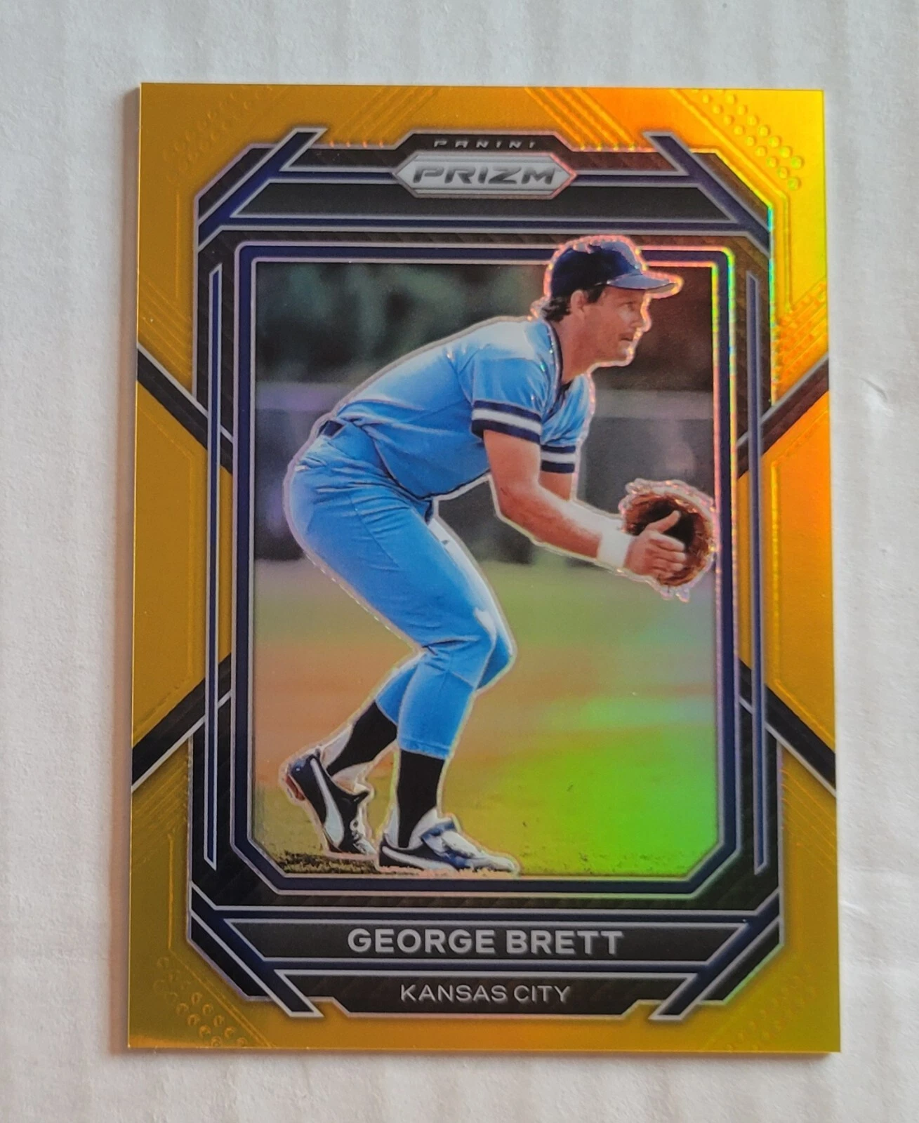 George Brett 2023 Panini Prizm Baseball #81 GOLD Prizm Refractor #03/10 🔥