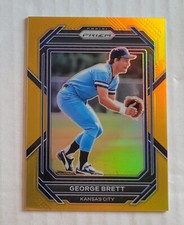 George Brett 2023 Panini Prizm Baseball #81 GOLD  Prizm Refractor #03/10 🔥 