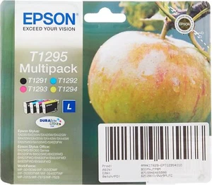 Epson T1295 Multipack, Print Cartridge, 1 x Black, Yellow, Cyan, Magenta, Bliste - Picture 1 of 3