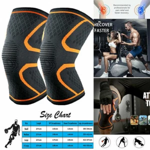 2 Copper Knee Support Compression Sleeve Brace Patella Arthritis Pain Relief UK - Picture 1 of 14