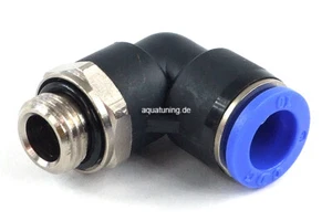 10mm G1/4 Steckanschluss 90° drehbar - blau - Bild 1 von 1