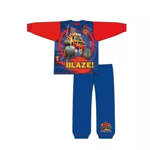 Boys Character  Blaze Pyjamas Nightwear PJs  Long Sleeve 18 months to 5 Years - Picture 1 of 3