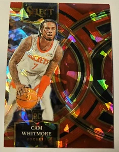 CAM WHITMORE 2023-24 Select Red Cracked Ice Premier Rookie RC NBA Houston Rocket - Imagen 1 de 2