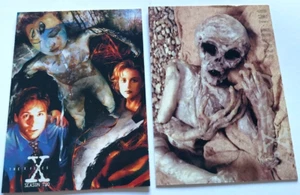 The X Files Series 2 Promo Trading Cards # P-0, P4 (Set Of 2) (Topps 1995) #491 - Picture 1 of 2