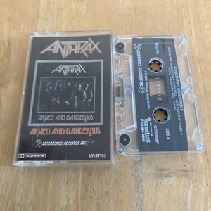 Anthrax Armed And Dangerous cassette tape megaforce Rare USA IMPORT - Picture 1 of 3