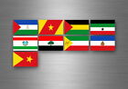 Planche autocollant sticker etiquette drapeaux region province etats ethiopie