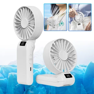 1800mAh USB Rechargeable 180° Foldable Electric Small Mini Hand Held Fan - Picture 1 of 10