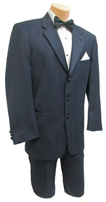 Chicos Talla 4 Azul Marino Chaps Ralph Lauren Esmoquin con Pantalones Boda Anillo Portador Foto 1 de 4