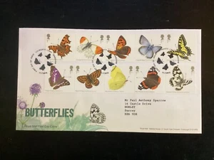 GB 2013 Butterflies FDC, Royal Mail, Lulworth Camp especial Pmk (K886) - Imagen 1 de 1