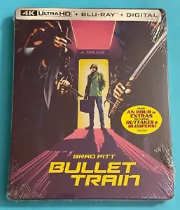 Bullet Train Steelbook (4K UHD + Blu-ray) Brand New/Sealed/No Dents - Imagen 1 de 2