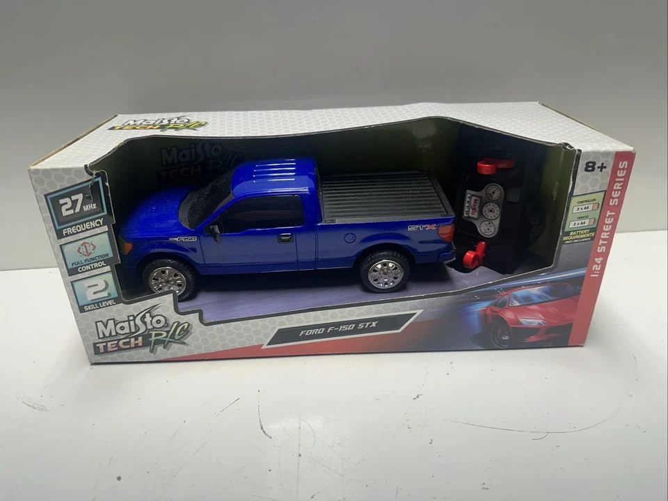 Maisto Tech R/C Blue Ford F-150 ST 24 Street Series 27 MHz Truck