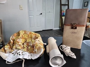 VTG 1960s Lady Sunbeam Hairdryer Case with Handle Retro Beauty , unique - Picture 1 of 15