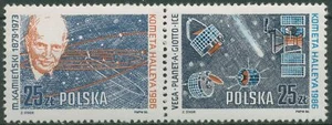 Polonia 1986 Halleyscher cometa 3014/15 ZD nuovo di zecca - Foto 1 di 1