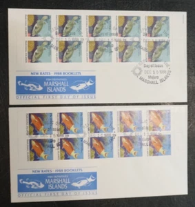 Marshall Islands lot of 2 First Day Covers 1988 - Picture 1 of 1