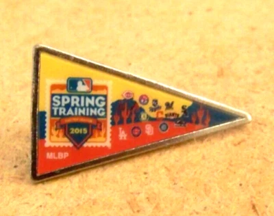 2015 Cactus League Spring Training pennant pin 15 teams Dodgers Giants Cubs 6429 - Image 1 of 4