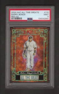 2024 Historic Autographs All Time Greats #110 Barry Bonds Red Ice PSA 9 33 /50 - Bild 1 von 2