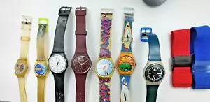 Scarce 7x Vintage Swatch Watch Collection x7 incl Calypso Tequila +++some run AF - Picture 1 of 20
