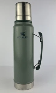 Stanley Vacuum Thermos Bottle Coffee Insulated Wide Mouth 1.1 Qt Stainless Vntg - Picture 1 of 11