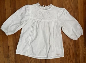 Barbour Heritage Brand Charlotte Damenhemd weiß Größe 6 Baumwolle - Bild 1 von 9