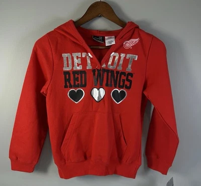 NUEVO CON ETIQUETAS Sudadera con Capucha Detroit Red Wings Niñas NHL Juvenil Talla Grande (10/12) Foto 1 de 4
