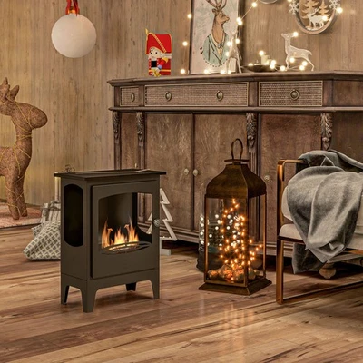 Freestanding Ethanol Fireplace Bioethanol Fireplace with 3 Hours Burning Time - Image 1 of 4