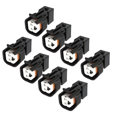 8pcs Fuel Injector Adapters Connector Fit For USCAR EV1 To EV6/EV14 LS1 LS2 LS3 - Image 1 of 4